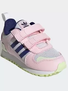 Image of adidas Originals ZX 700 HD Shoes, Pink, Size 3 Younger