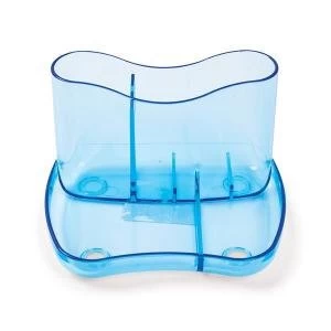 Image of Desk Organiser 4 Compartments 93mm High Ice Blue CP083TYIBU