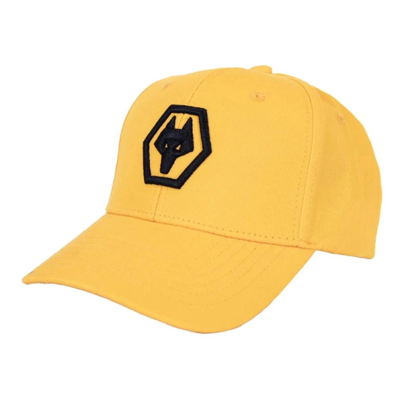 Image of Wolverhampton Wanderers FC Mens Home Colour Baseball Cap in Yellow Yellow Male One Size