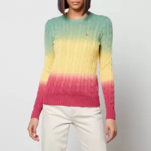 Image of Polo Ralph Lauren Womens Tie Dye Stripe Jumper - Multi - L