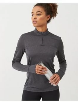 Image of adidas Own The Run 1/2 Zip - Black, Size 2Xs, Women