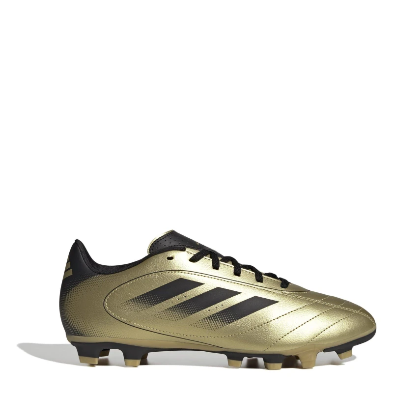 Image of adidas Goletto Adults Firm Ground Football Boots Gold/Black male 6 (39.3)