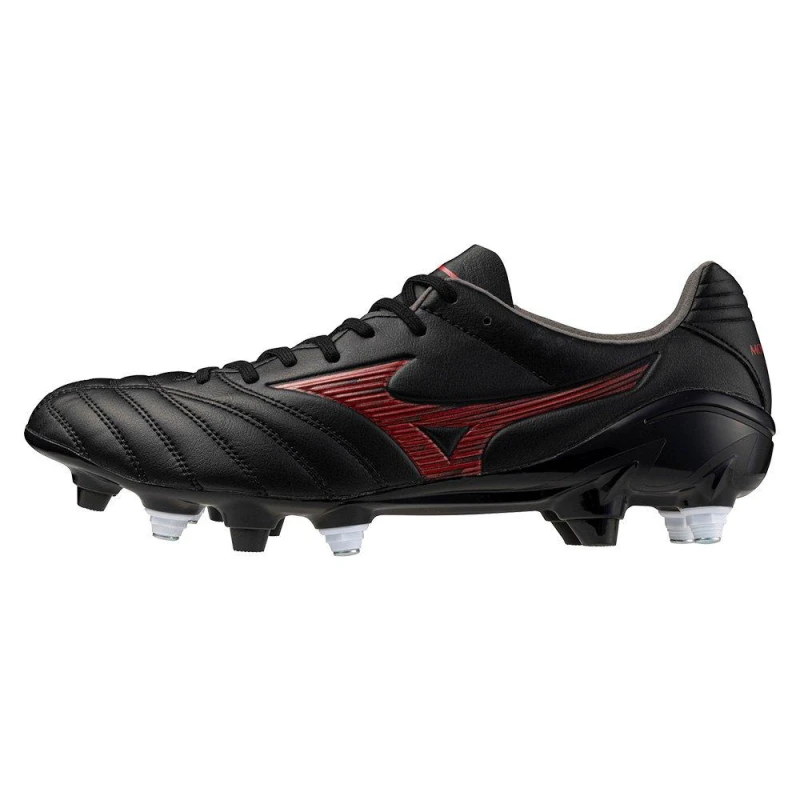 Image of Mizuno Monarcida Neo 3 Elite Adults Rugby Boots Black/Red male 9 (43)