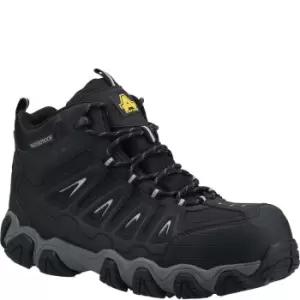 Image of Amblers Mens AS801 Waterproof Leather Safety Boots (9 UK) (Black)