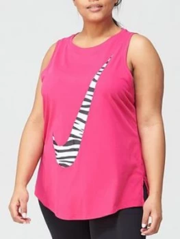 Image of Nike Curve Training Dry Icon Clash Tank - Pink