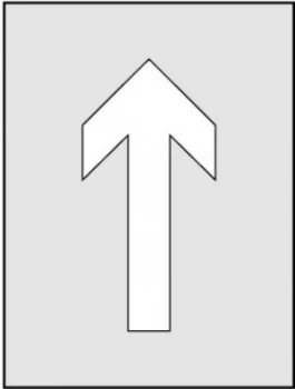 Image of Arrow Symbol Stencil (190 x 300mm)