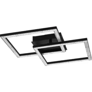 Image of Lejias LED Black/Transp ceiling light - Black - Eglo