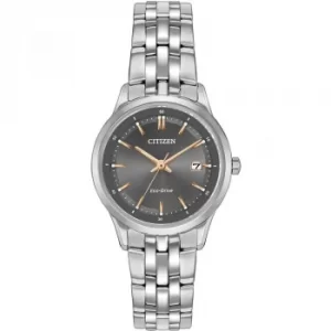 Image of Citizen Ladies Chandler Sapphire Steel Bracelet Watch EW2400-58H