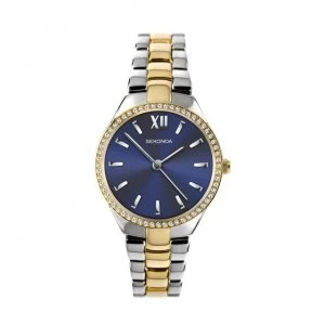 Image of Sekonda Blue And Two-Tone Rose Classical Watch - 2954