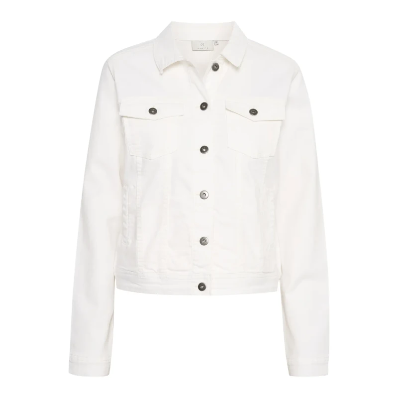Image of Kaffe Womens denim jacket KAFFE Zelina Blanc Female 46