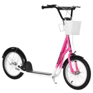 Image of Reiten Kids Kick Scooter Teen Ride On Adjustable Children Scooter with Brakes - Pink
