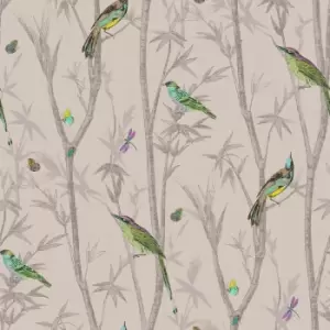 Image of Next Chinoiserie Bird Trail Natural Wallpaper