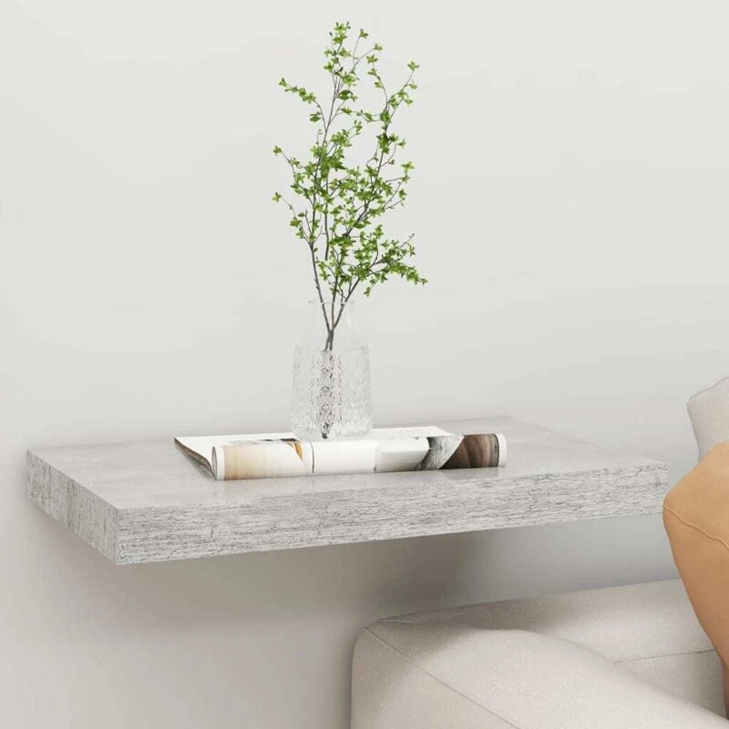 Image of VIDAXL Vidaxl - Floating Wall Shelf Concrete Grey 50x23x3.8cm mdf 8720286416952
