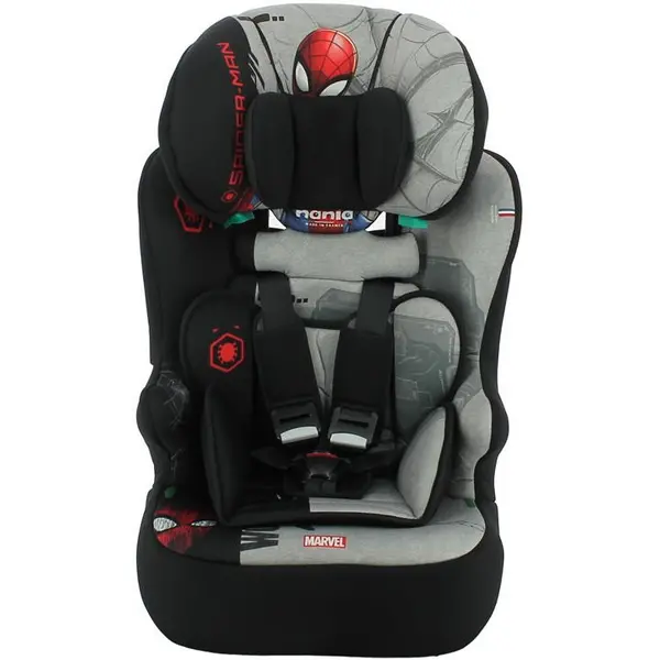 Image of Spiderman Race I Spiderman 76-140cm R129 Car seat 1 Black 77825103027