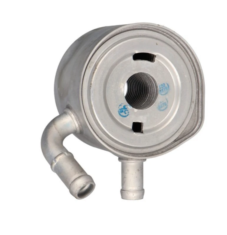 Image of NISSENS 90669 Oil Cooler with gaskets/seals, without filter Aluminium Oil Cooler,engine oil (469)