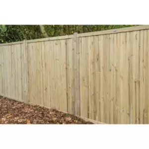 Image of Forest Garden Decibel Noise Reduction Fence Panel 6' x 6' (3 Pack) in Natural Timber