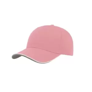 Image of Atlantis Zoom Piping Sandwich Sports 6 Panel Contrast Baseball Cap (One Size) (Pink)