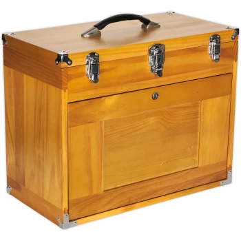 Image of Sealey Machinists Wooden Tool Box 500mm