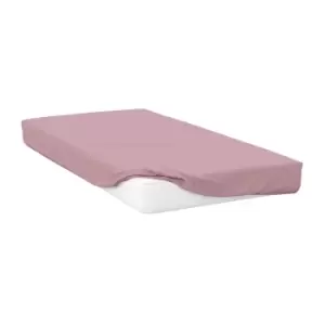 Image of Belledorm Percale Extra Deep Fitted Sheet (Single) (Blush Pink)