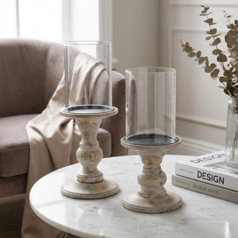 Image of Garden Greatness Maison Pillar Candle Holder Pair