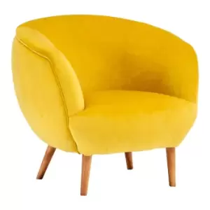 Image of Oscar yellow/teal Fabric Chair Deep Blue