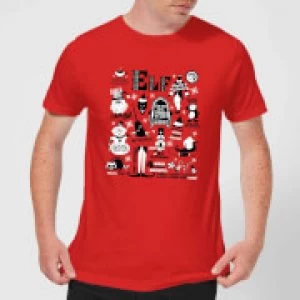 Image of Elf Mens Christmas T-Shirt - Red - S