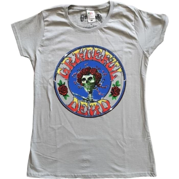Image of Grateful Dead - Bertha Circle Vintage Wash Womens Medium T-Shirt - Grey