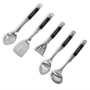 Image of Morphy Richards 5 Piece Kitchen Tool Set - Black