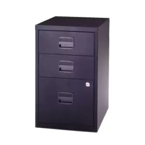 Image of Bisley A4 Non-mobile Home Filer 3 Drawer Black