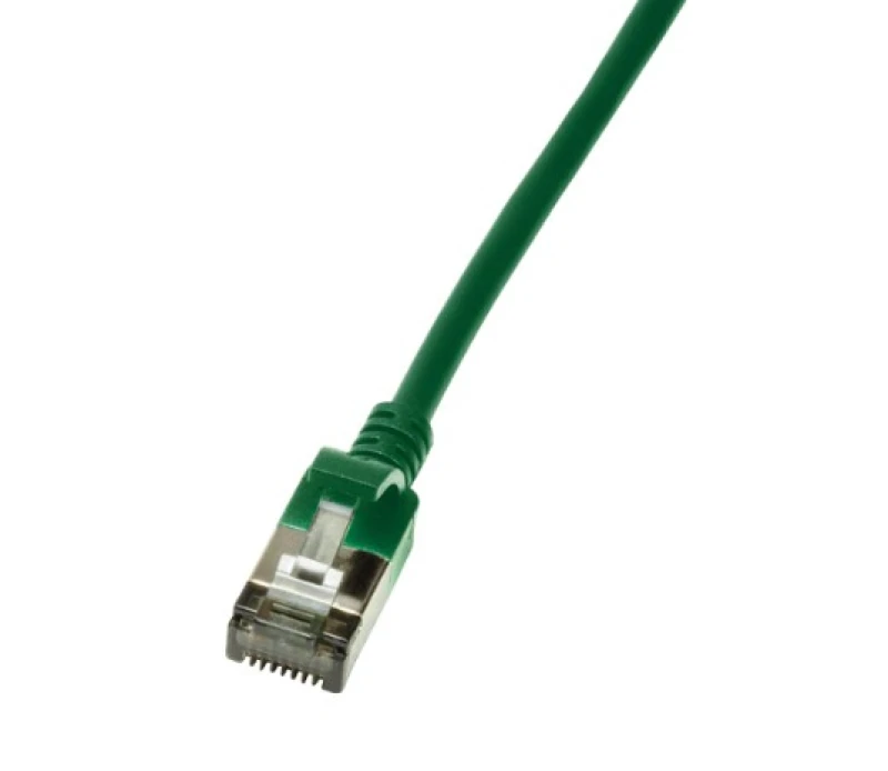 Image of LogiLink Slim U/FTP networking cable Green 0.3 m Cat6a U/FTP (STP)