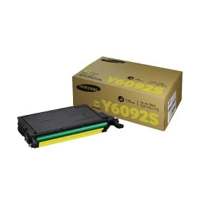 Image of Samsung CLT Y6092S Yellow Standard Yield Toner Cartridge SU559A