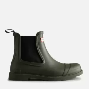 Image of Hunter Mens Commando Chelsea Boots - Dark Olive - UK 10