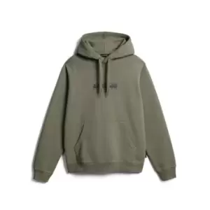 Image of Napapijri Box Logo Hoodie - Green