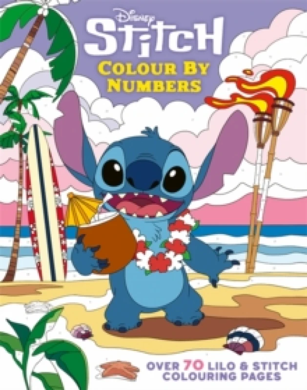 Image of Disney Stitch Colour By Numbers : Over 70 Lilo & Stitch Colouring Pages Paperback / softback