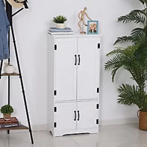 Image of Homcom Modern Freestanding Storage with 2 Large Doors and 2 Small Doors