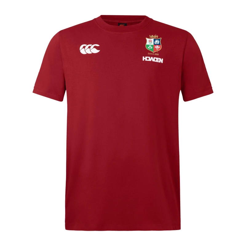 Image of Canterbury British and Irish Lions T-Shirt 2024 Adults - Red Red S