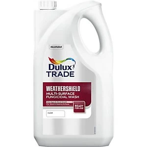 Image of Dulux Trade Weathershield Multi Surface Fungicidal Wash - 5L