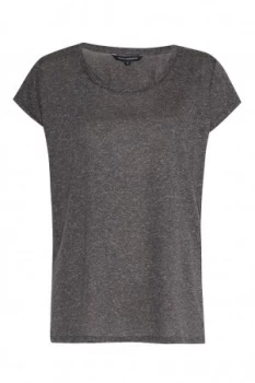 Image of French Connection Hetty Marl T Shirt Grey
