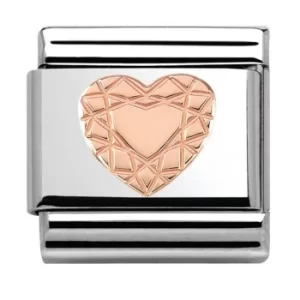 Image of Nomination CLASSIC Rose Gold Vintage Heart Charm 430104/19