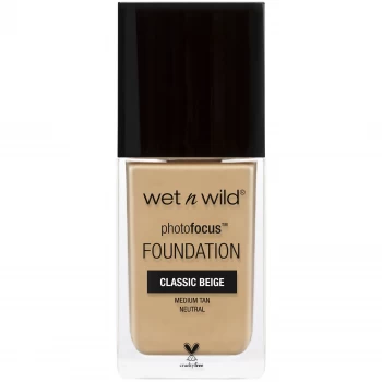 Image of wet n wild photofocus Foundation 30ml (Various Shades) - Classic Beige