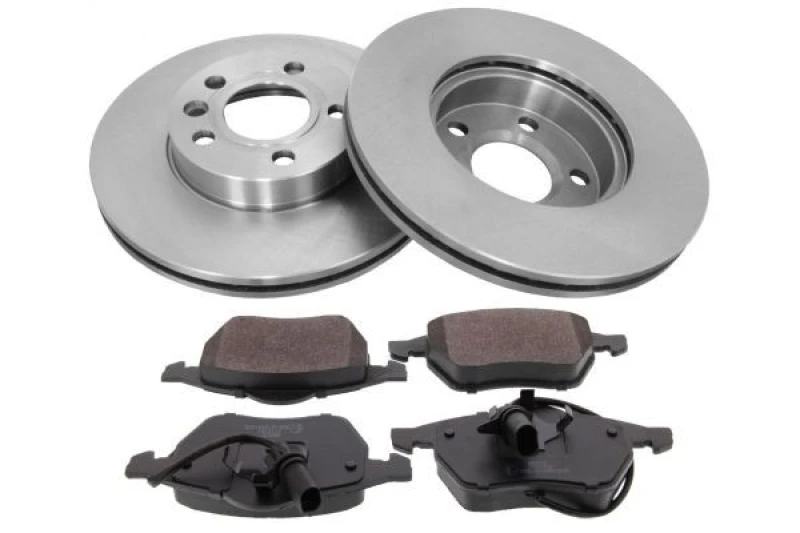 Image of MAPCO 47669 Brake disc and pads set Front Axle, Brake Disc Type: Vented, with integrated wear sensor Brake Set,disc brakes (3405)