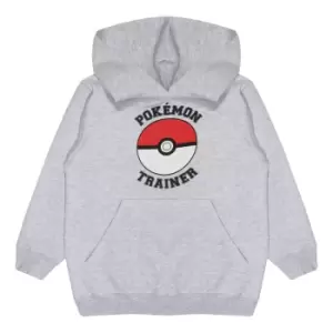Image of Pokemon Boys Trainer Pullover Hoodie (5-6 Years) (Heather Grey)