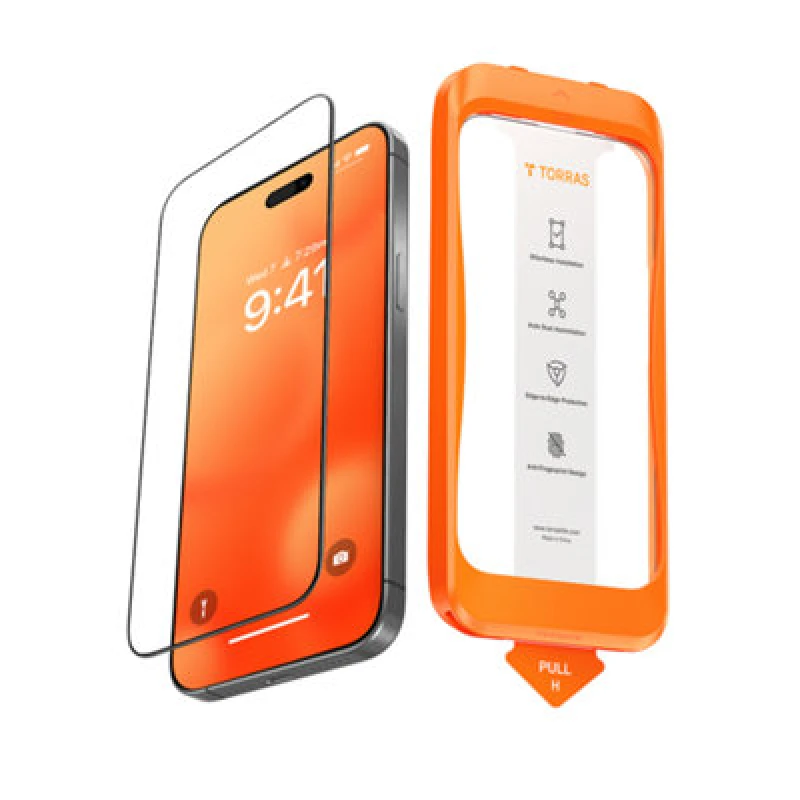 Image of Torras Install Master Screen Protector iPhone 16