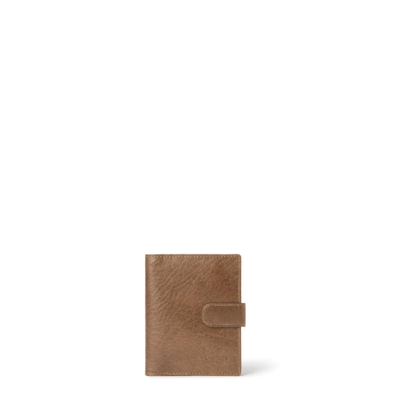 Image of Osprey London Mens Passport Holder Leather Embossed Billfold Wallet Cognac male One Size