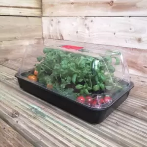 Image of 38cm Unheated Seed Starter Tray Grostart Midi Propagator Indoor Seedling Planter