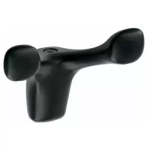 Image of Modern Hat Coat Hanger Hook Door Wall Bath Model Toledo 58mm - Colour Black - Pack of 1