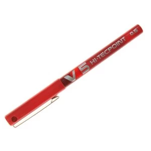 Image of Pilot Hi Tec V5 Rollerball Pen Extra Fine Red