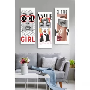 Image of MDF0013 Multicolor Decorative MDF Painting (3 Pieces)