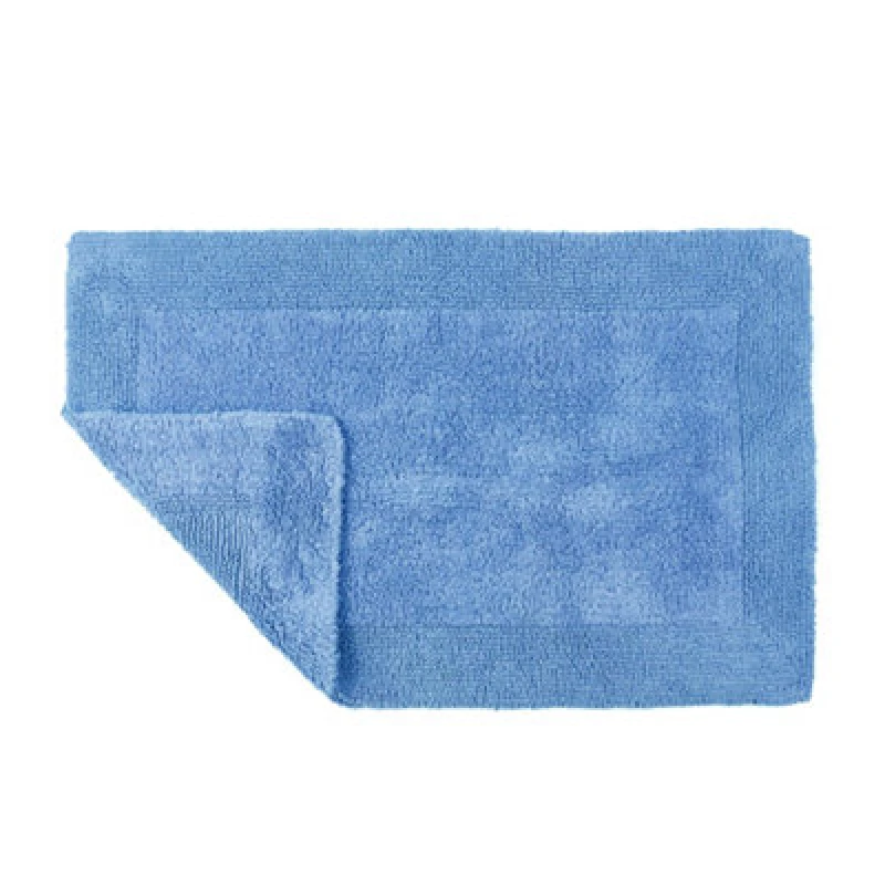 Image of Allure Bath Fashions Elegance Reversible Heavyweight Bath Mat Blue