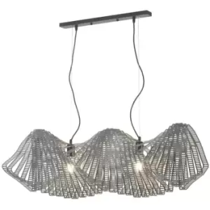 Image of Onli Camino Bar Pendant Ceiling Light, Titanium, E27